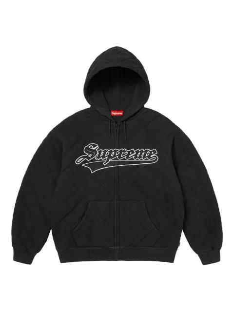 quilted zip hoodied sweater by SUPREME