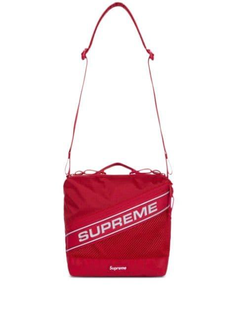 reflective logo shoulder bag by SUPREME