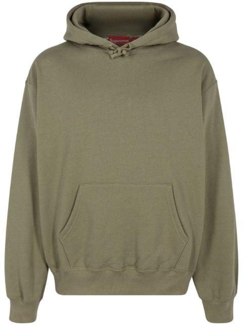 satin appliqué "FW23 - Light Olive" hoodie by SUPREME