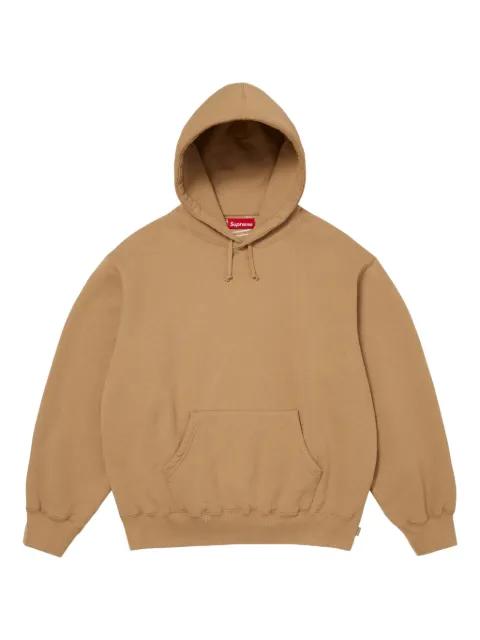 satin-appliqué hoodie by SUPREME