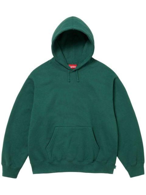 satin-appliqué hoodie by SUPREME