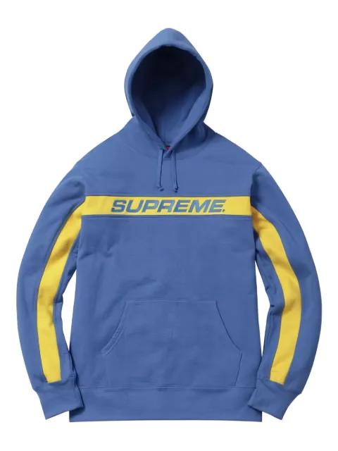 stripe-detailed hoodie by SUPREME
