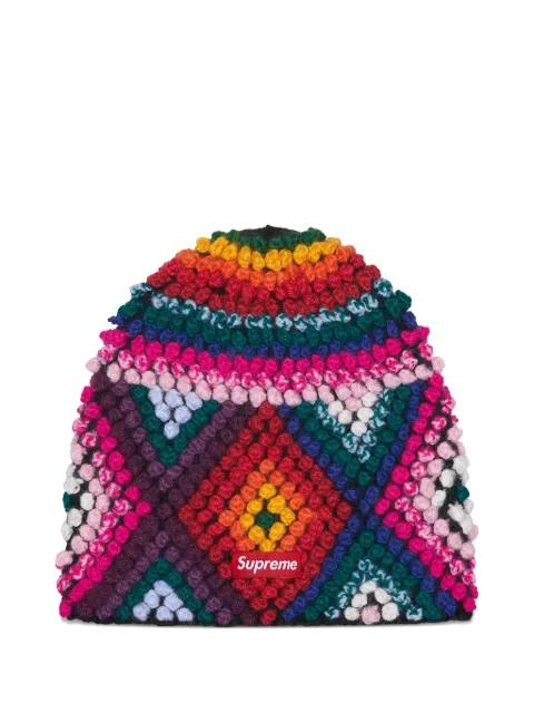 textured-knit beanie hat by SUPREME