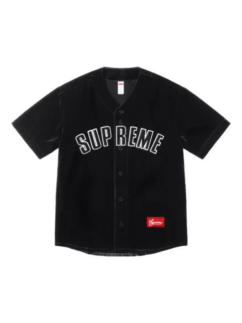 velvet baseball shirt by SUPREME