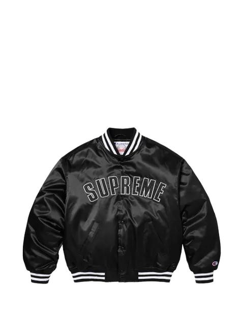 x  Champion® Satin Varsity jacket by SUPREME