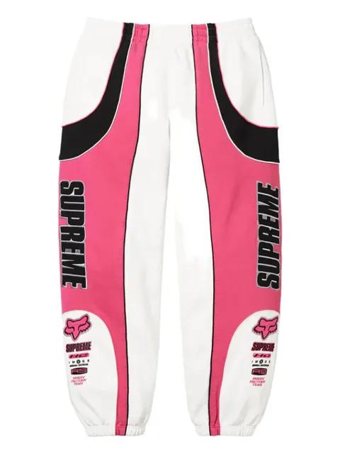x Fox Racing® logo-detailed track pants by SUPREME x Fox Racing® logo-detailed track pants by SUPREME