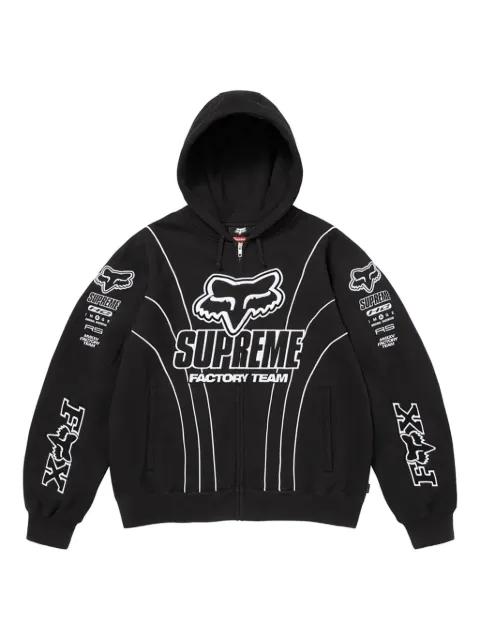 x Fox Racing® zip-up hoodie by SUPREME