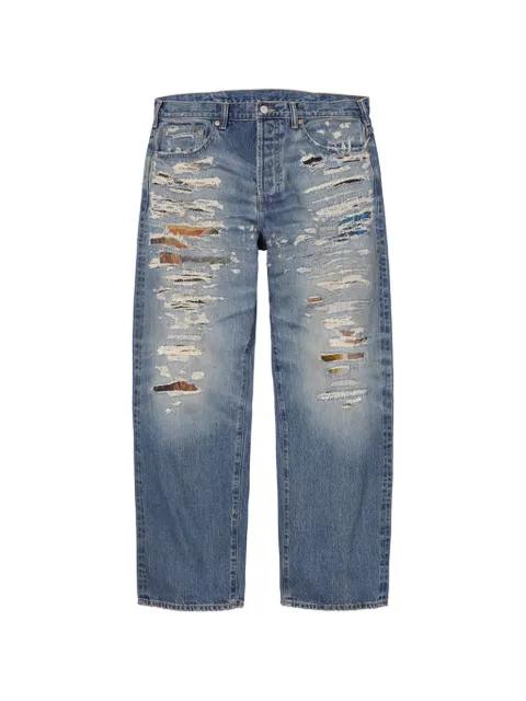 x MM6 Maison Margiela distressed-effect trousers by SUPREME