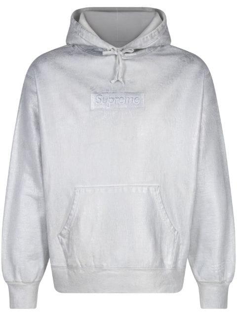 x MM6 Maison Margiela foil box logo hoodie by SUPREME