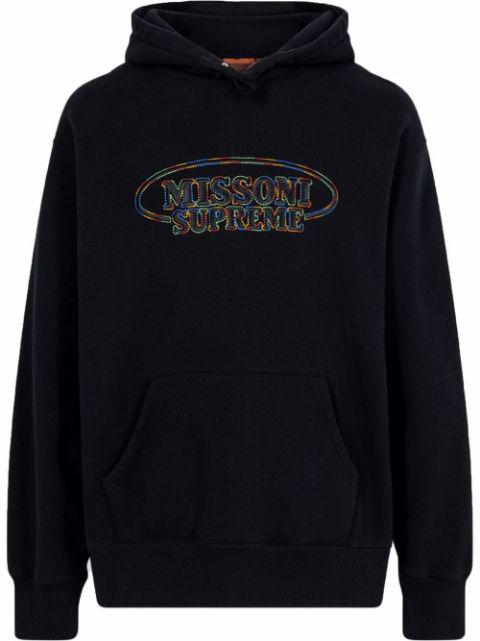 x Missoni logo-embroidered hoodie "FW21" by SUPREME