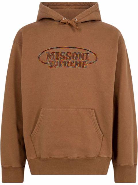 x Missoni logo-embroidered hoodie by SUPREME