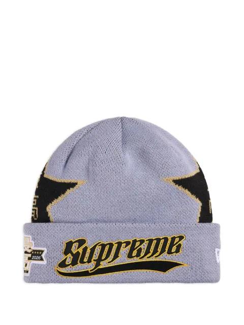 x New Era Stars beanie hat by SUPREME