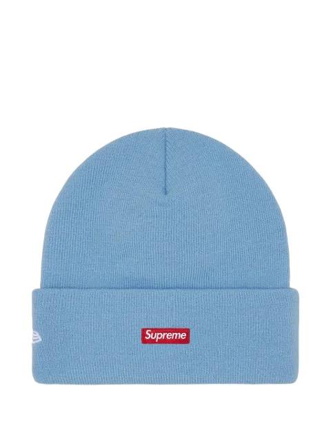 x New Era logo beanie hat by SUPREME