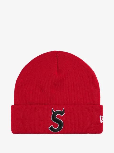 x New Era logo-embroidered beanie hat by SUPREME