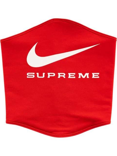 x Nike logo-print neck warmer by SUPREME