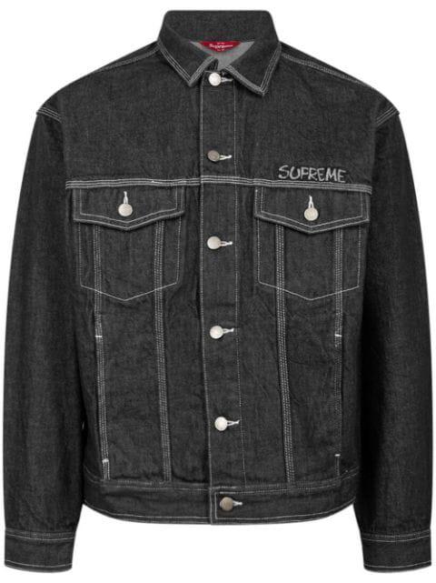 x Smurfs denim trucker jacket by SUPREME
