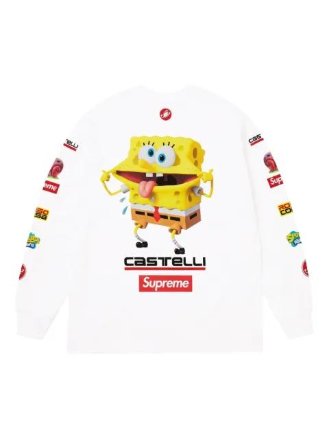 x SpongeBob x Castelli Racing long-sleeves T-shirt by SUPREME