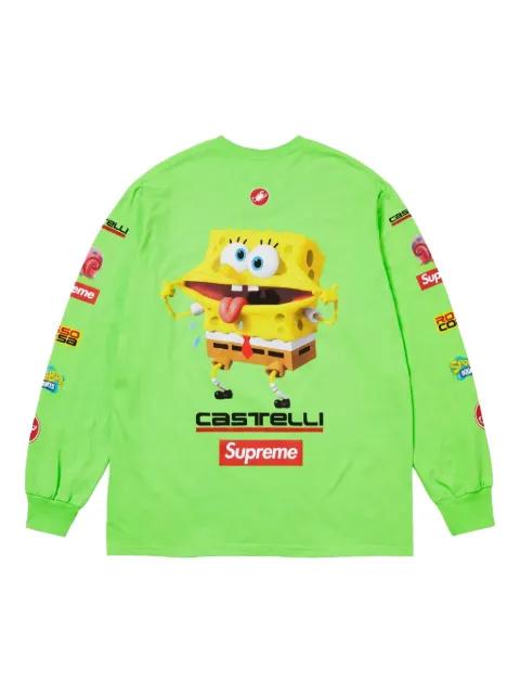 x SpongeBob x Castelli Racing long-sleeves T-shirt by SUPREME