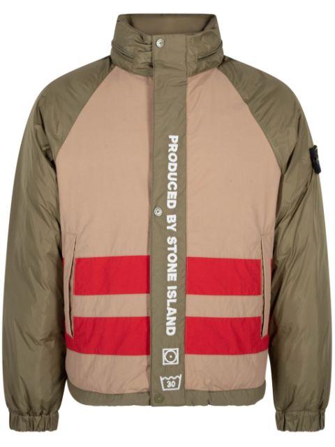 x Stone Island reversible "Olive" down jacket by SUPREME