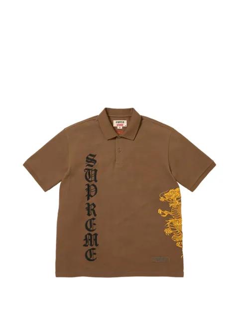 x The Great China Wall Dragon embroidered shirt by SUPREME