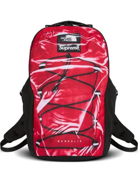 x The North Face Borealis Trompe L'oeil "Red" backpack by SUPREME