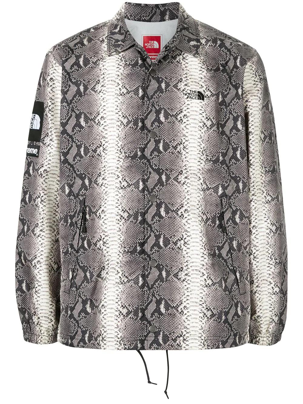 x The North Face snakeskin-print taped seam jacket by SUPREME