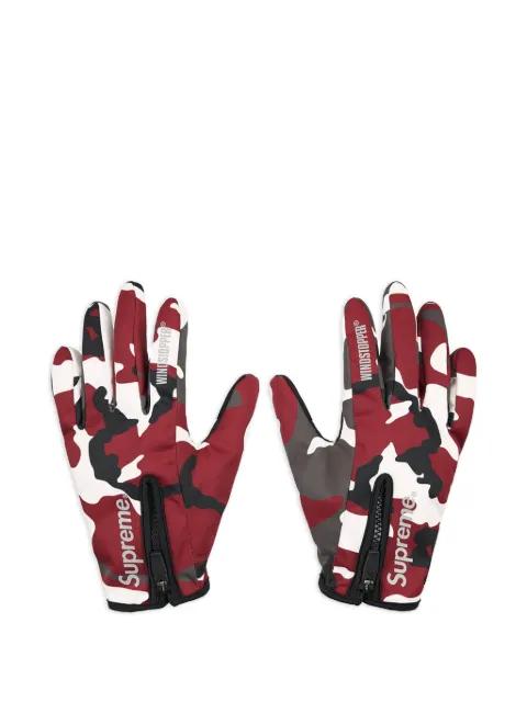 zip camouflage gloves by SUPREME
