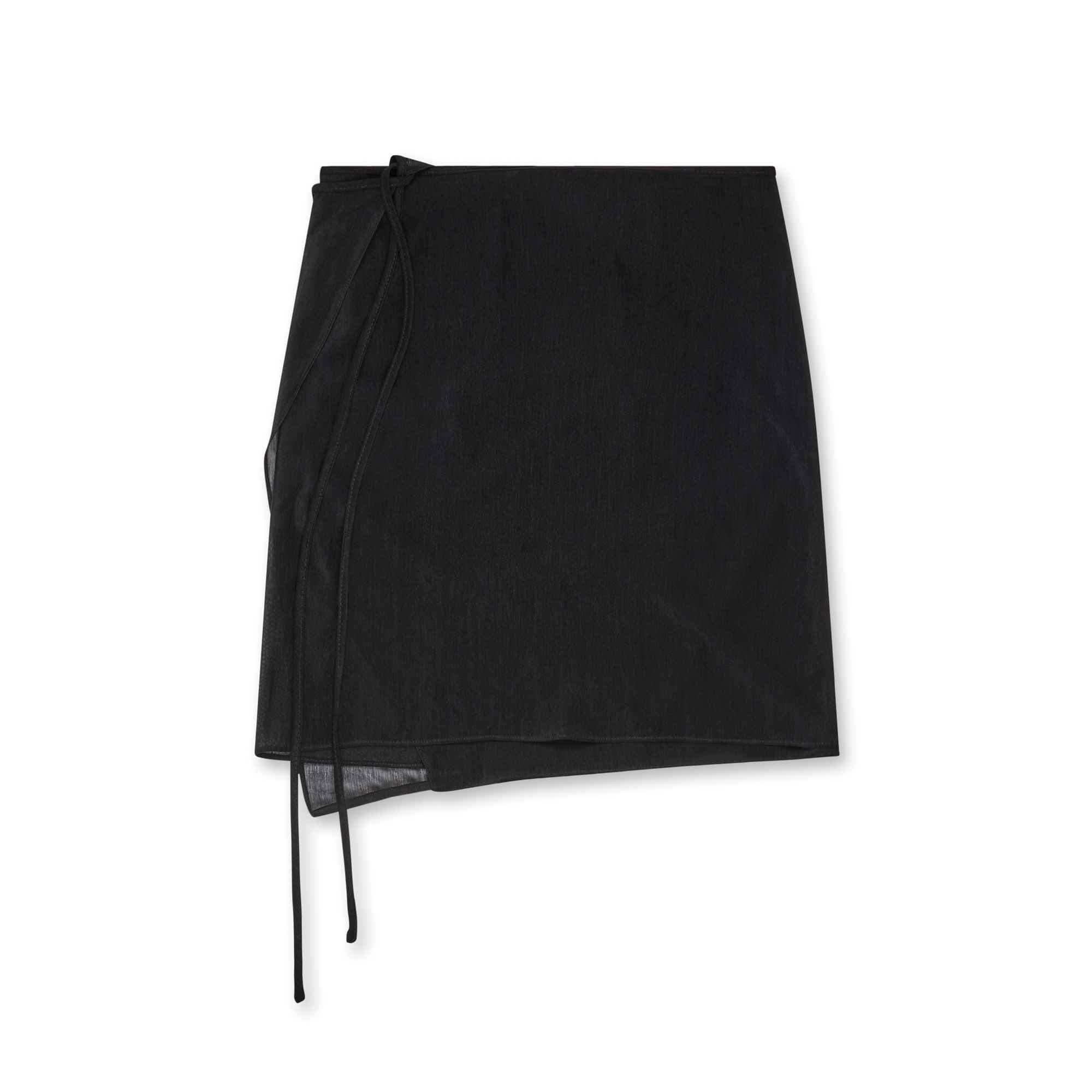 Supriya Lele Women's Mini Wrap Skirt (Black) by SUPRIYA LELE