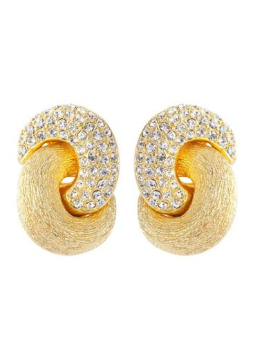 1980s Vintage Christian Dior Love Knot Clip-On Earrings by SUSAN CAPLAN