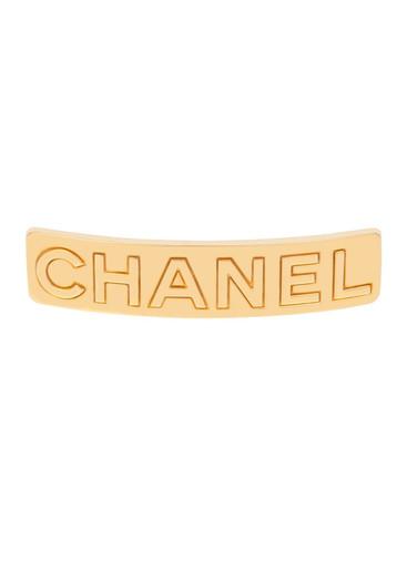 CHANEL gold hair clip by SUSAN CAPLAN