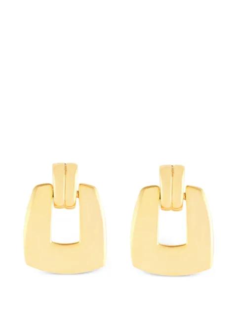1980s door knocker earrings by SUSAN CAPLAN VINTAGE