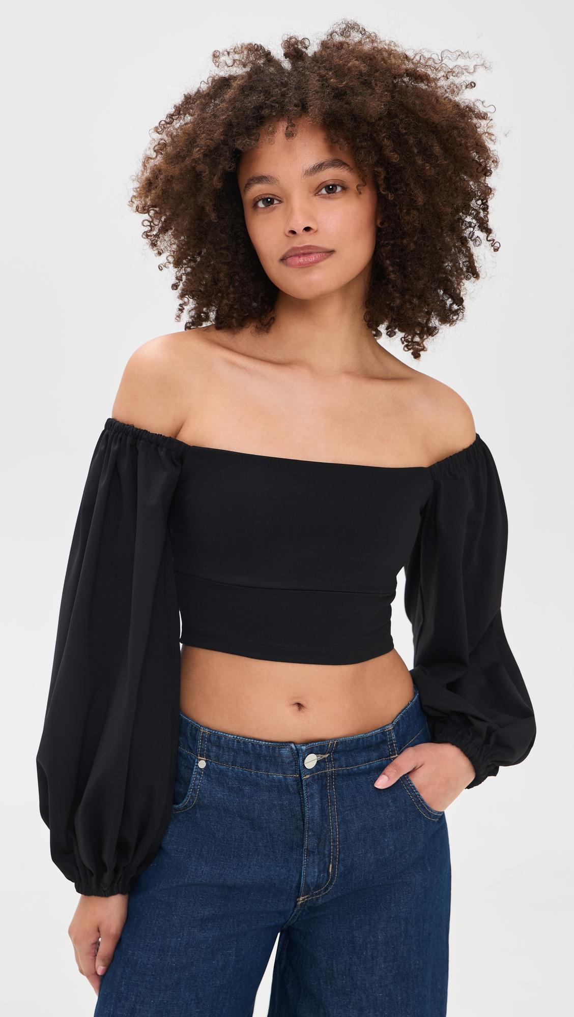 Off Shoulder Puff Top by SUSANA MONACO