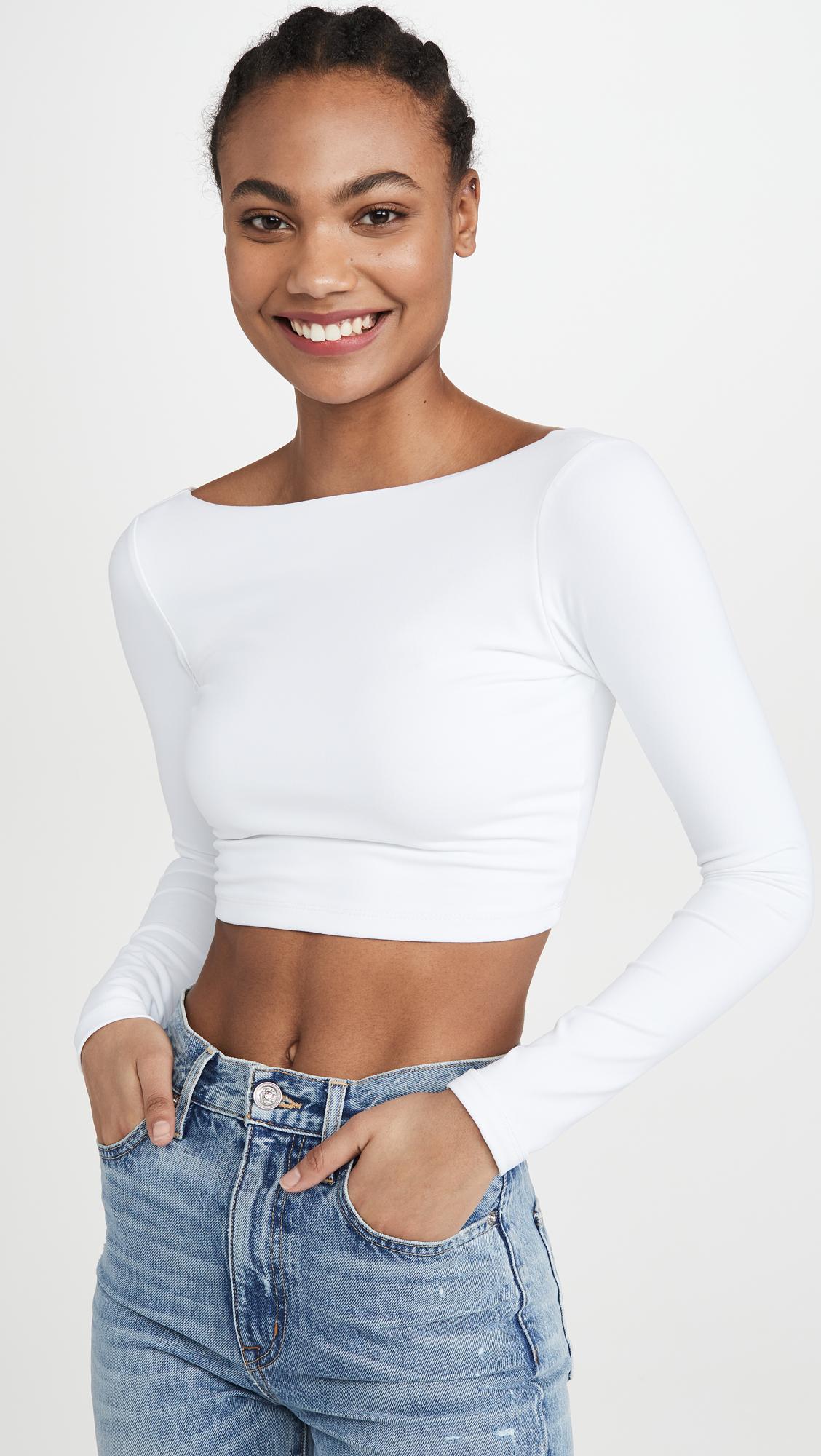 Scoop Back Crop Top by SUSANA MONACO