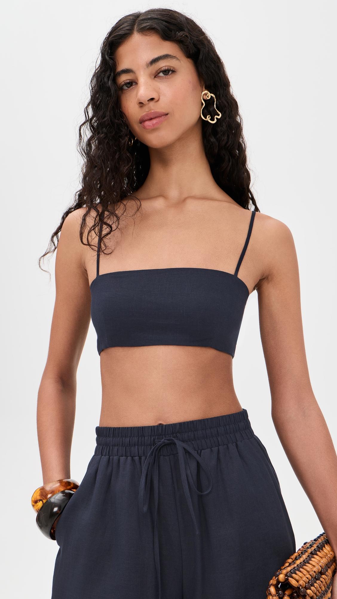 Solid Linen Tie Back Top by SUSANA MONACO