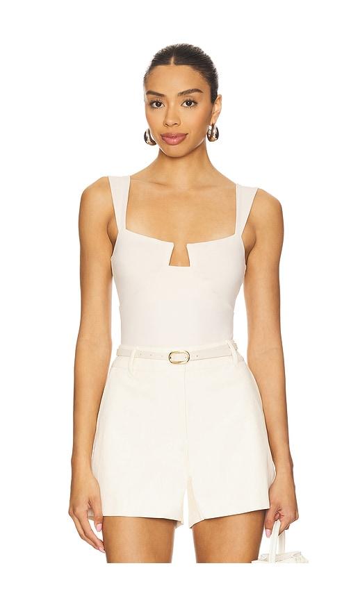 Susana Monaco Angle Wire Angle Strap Top in Neutral by SUSANA MONACO
