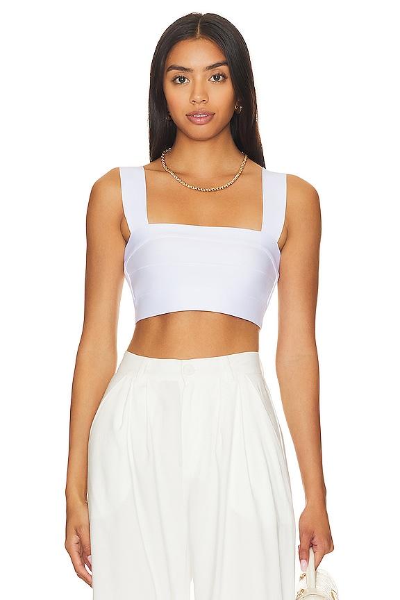 Susana Monaco Bandage Crop Top in White by SUSANA MONACO