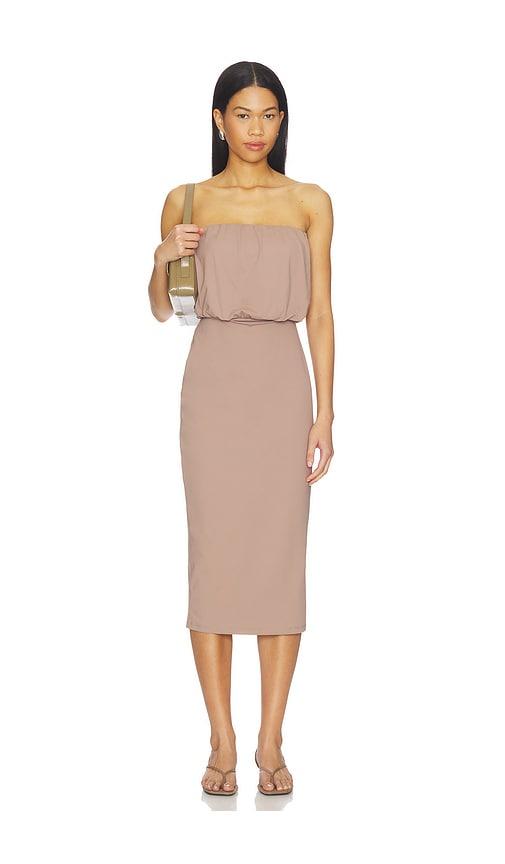 Susana Monaco Bubble Tube Dress in Taupe by SUSANA MONACO