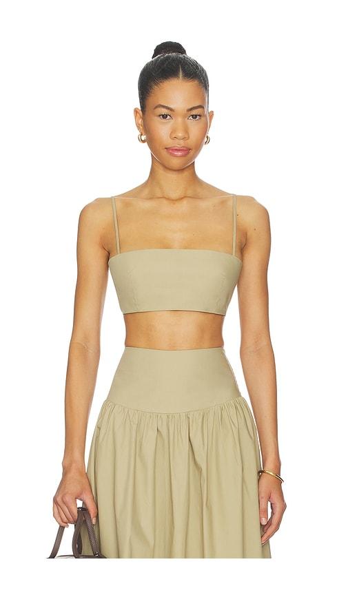 Susana Monaco Crop String Top in Beige by SUSANA MONACO