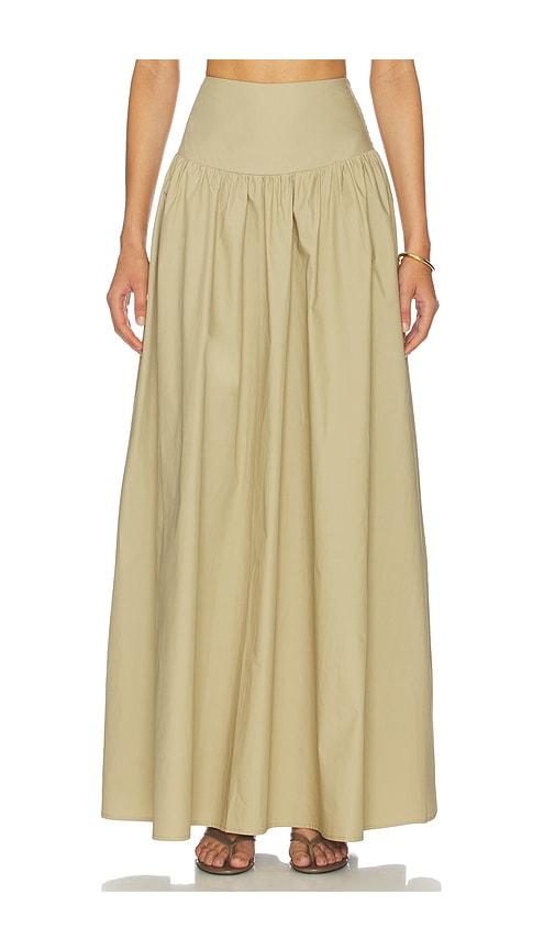 Susana Monaco Drop Waist Skirt in Beige by SUSANA MONACO