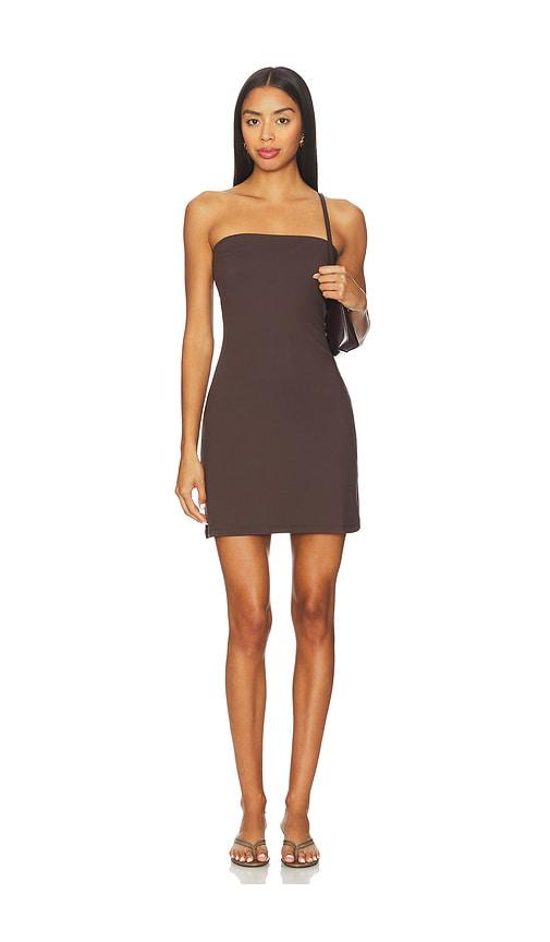 Susana Monaco Essential Tube A Line Dress in Brown by SUSANA MONACO