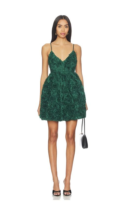 Susana Monaco Flower Texture Dress in Green by SUSANA MONACO