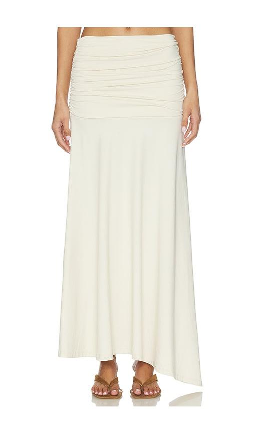 Susana Monaco Gathered Skirt in Lemon by SUSANA MONACO
