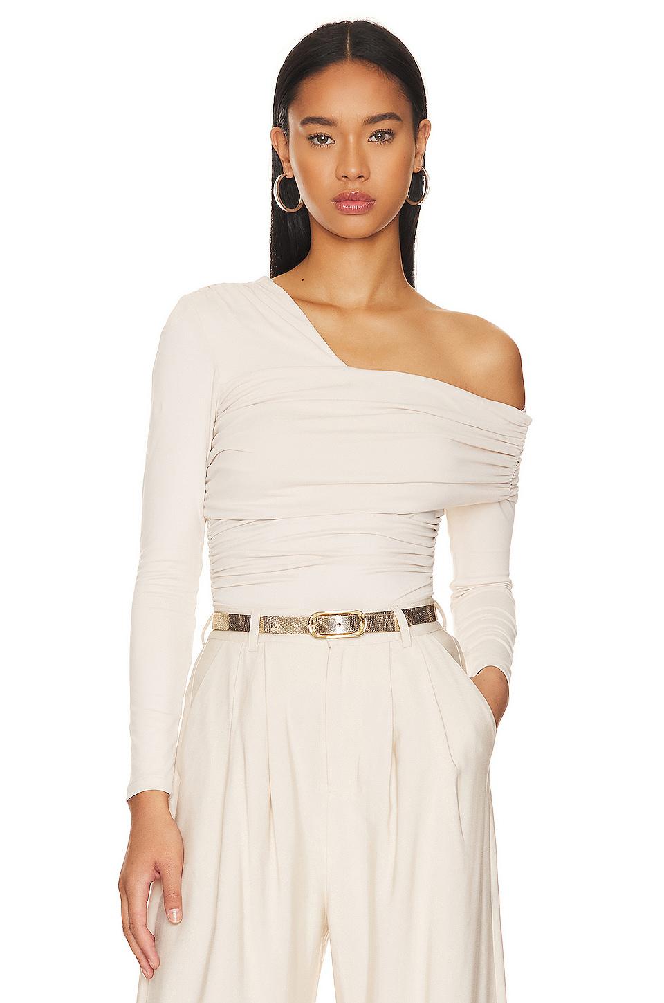 Susana Monaco Gathered Top in White by SUSANA MONACO