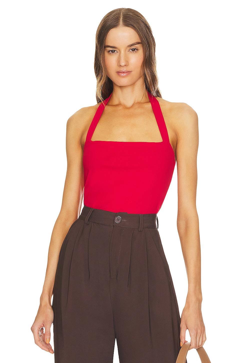 Susana Monaco Halter Top in Red by SUSANA MONACO
