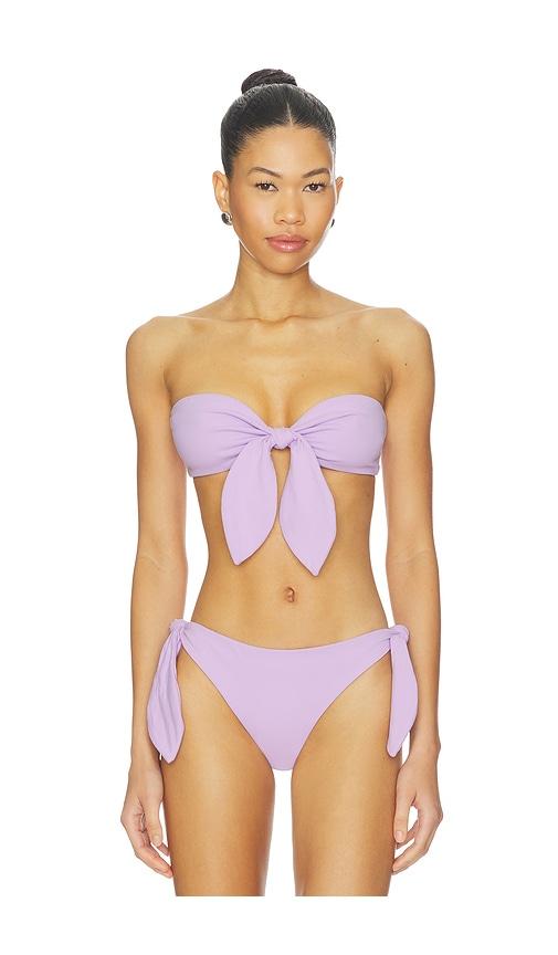 Susana Monaco Removable Tie Bandeau in Purple by SUSANA MONACO