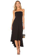 Susana Monaco Strapless Hi Low Dress in Black by SUSANA MONACO