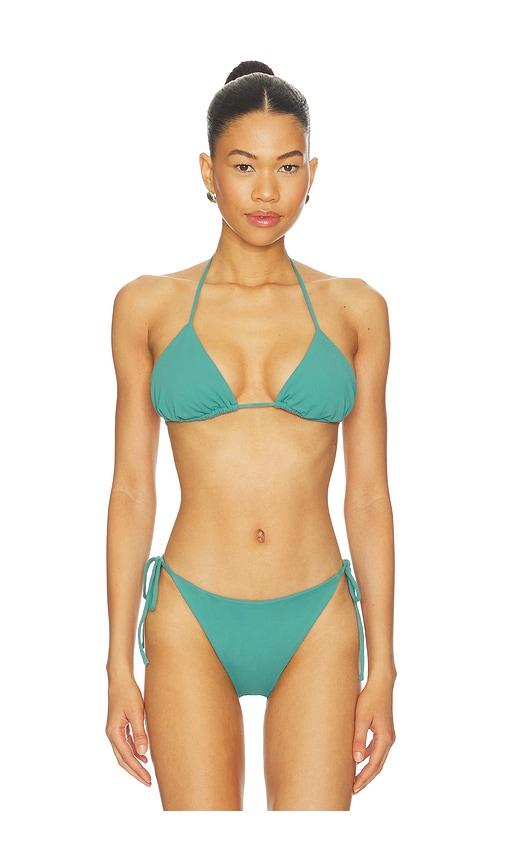 Susana Monaco String Bikini Top in Teal by SUSANA MONACO
