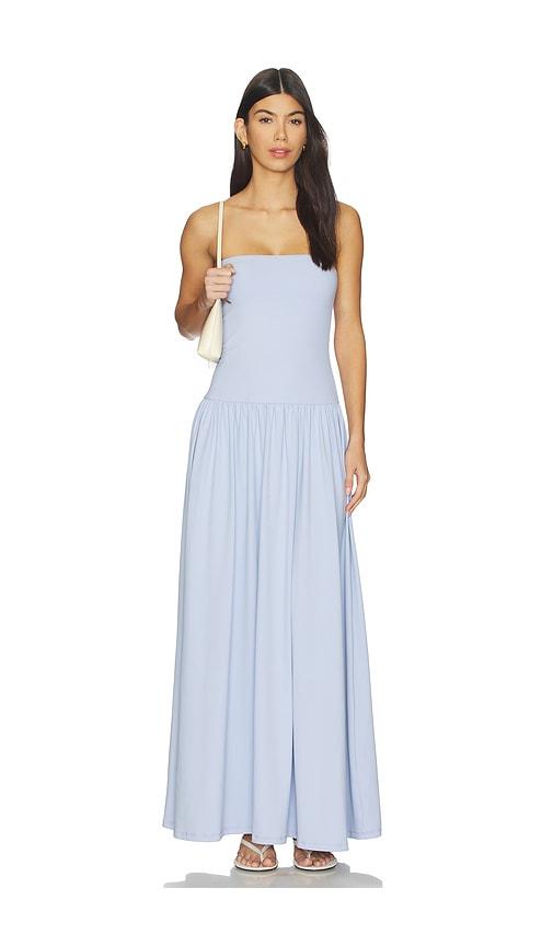 Susana Monaco Tube Drop Waist Maxi Dress in Baby Blue by SUSANA MONACO