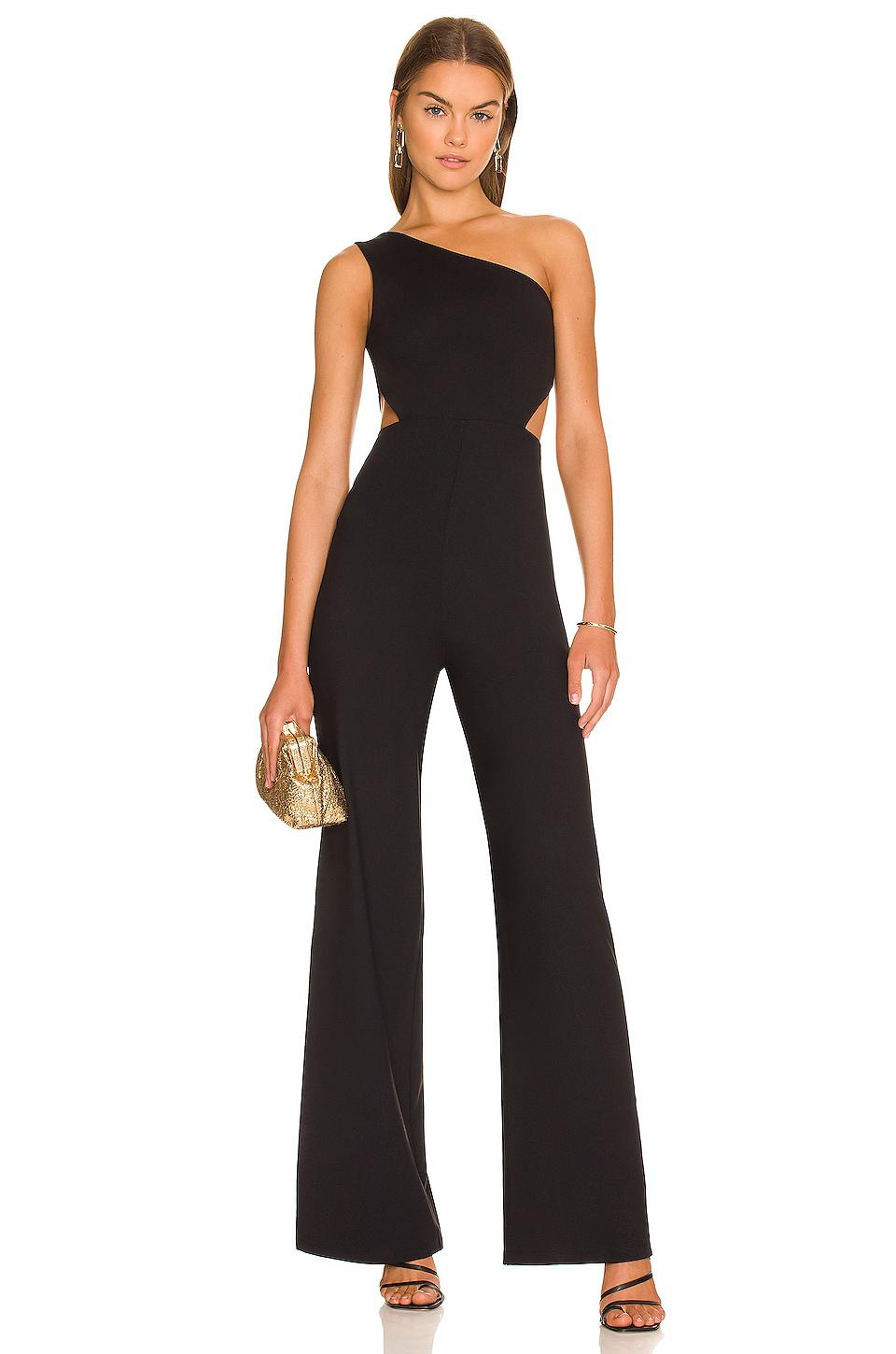 Susana Monaco x REVOLVE Asymmetrical Cut Out Jumpsuit in Black by SUSANA MONACO