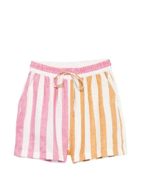 striped drawstring shorts by SUSANNA BLU